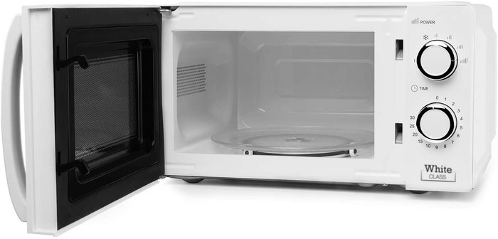 Orbegozo MI 2115 Microondas de Sobremesa, 20L, 700W, 6 Niveles de Potencia, Programa Descongelación, Blanco